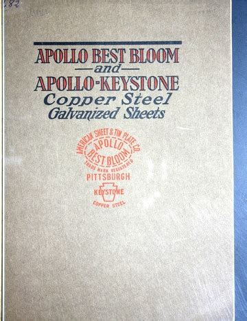 Apollo best bloom and Appollo-keystone copper steel galvanized sheets : American Sheet and Tin ...