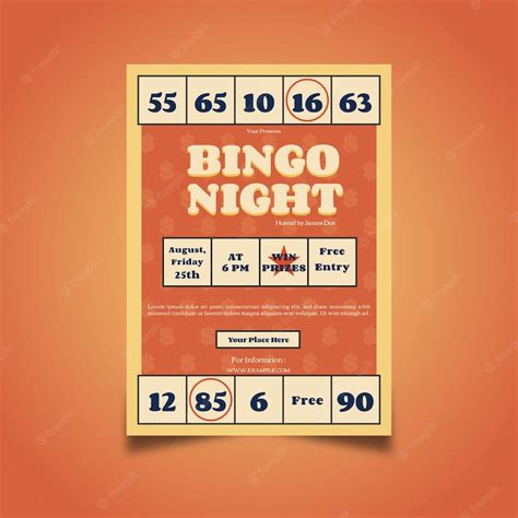 Premium Vector | Bingo Night Flyer Design