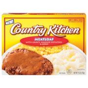 Country Kitchen Meatloaf,W/Gravy Mashed Potatoes & Corn: Calories, Nutrition Analysis & More ...