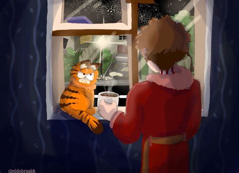 Jon Arbuckle and Garfield (Garfield) by Cheldobruakk on DeviantArt