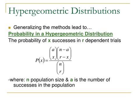 PPT - Hypergeometric Distributions PowerPoint Presentation, free ...