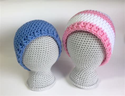 Easy Baby Beanie Crochet Pattern - Aunt B's Loops & Stitches