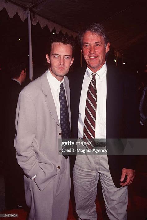 Matthew Perry and father John Bennett Perry during "Fools Rush In ...