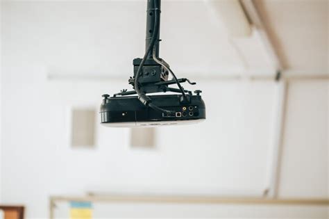 Premium Photo | A projector in the classroom