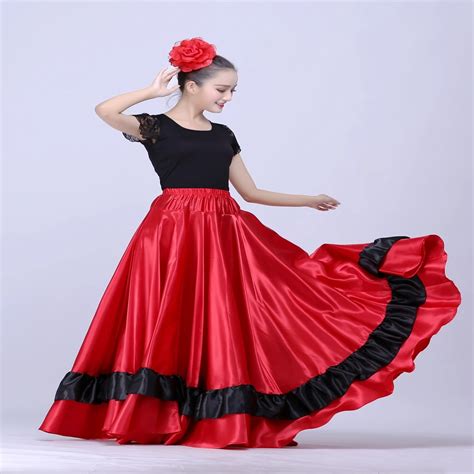 Spanish Flamenco Skirt Belly Dance Skirt Spanish Clothing Spanish Dance ...