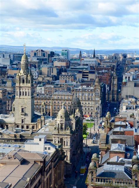 Glasgow skyline stock photo. Image of building, glasgow - 108053574