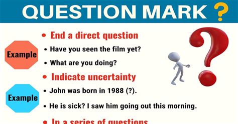 The Question Mark (?) When and How to Use Question Marks Correctly • 7ESL