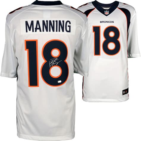 Peyton Manning Denver Broncos Autographed White Nike Limited Jersey