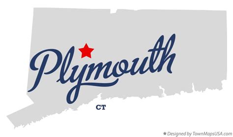 Map of Plymouth, CT, Connecticut