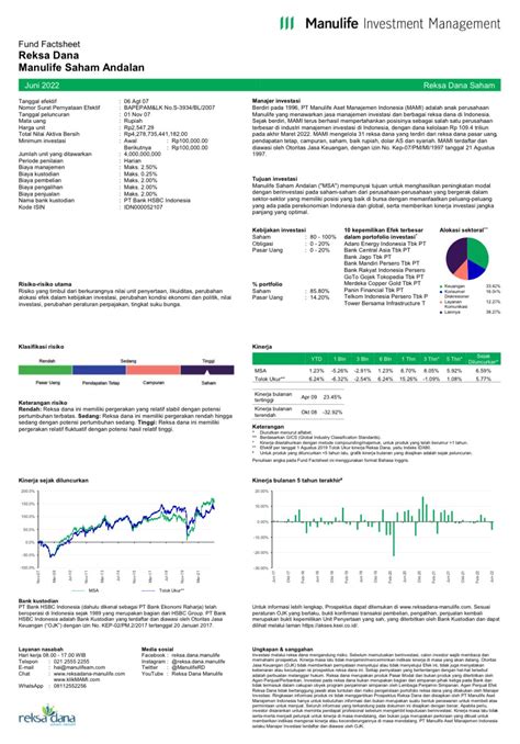 Mengenal Fund Fact Sheet: Pengertian, Fungsi, dan Komponennya ...