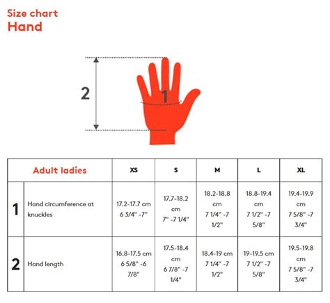 Womens Glove Size Chart - Greenbushfarm.com