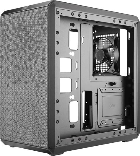 Cooler Master MasterBox Q300L Mini tower PC casing Black Built-in fan, Dust filter, Window ...