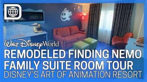 Remodeled Finding Nemo Family Suite Room Tour - Disney’s Art of Animation Resort - YouTube