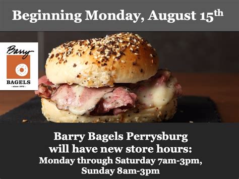 Barry Bagels on Twitter: "Starting today, Perrysburg has new hours https://t.co/tSOj60OrCW ...