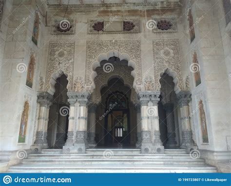 Old palace from vadodara stock image. Image of landmark - 199723807