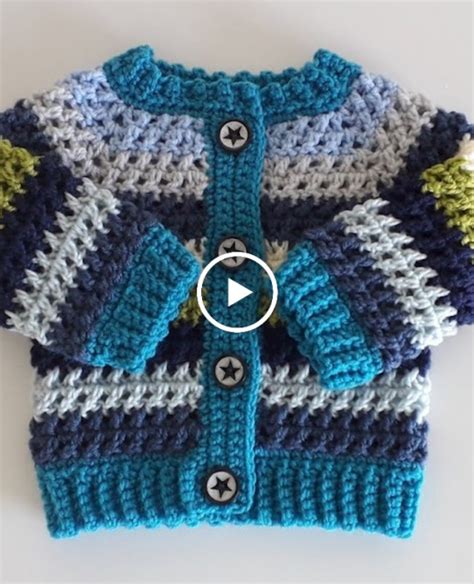 Crochet #20 How to crochet a baby cardigan "Kriss Cross"