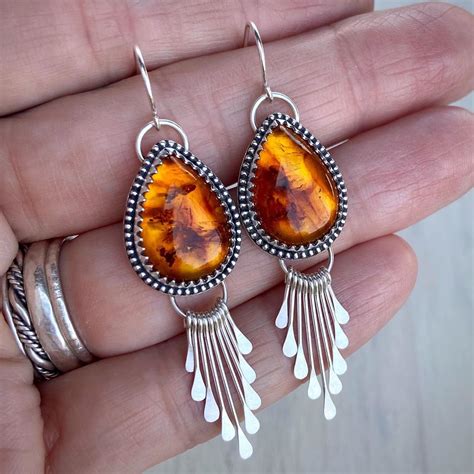 Gorgeous Amber earrings | Amber jewelry, Amber earrings, Earrings