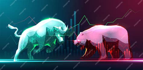 Premium Vector | Concept art of Bullish and Bearish in stock Market or ...