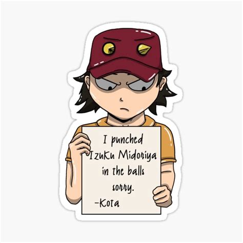 "Kota's Apology My Hero Academia" Sticker for Sale by HouseofMyths ...