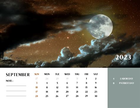 2023 Printable Moon Calendar - Etsy