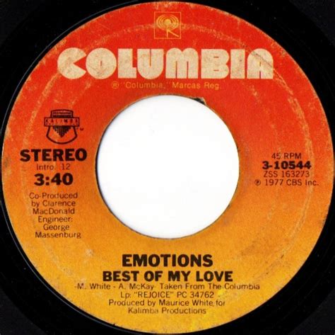 Emotions – Best Of My Love (1977, Vinyl) - Discogs