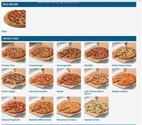 Online Menu of Dominos Pizza Restaurant, Falcon, Colorado, 80831 - Zmenu