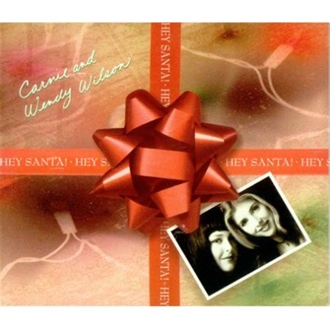 Carnie & Wendy Wilson Hey Santa US Promo CD single (CD5 / 5") (179004)