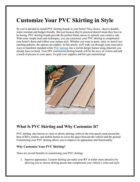 Customize PVC Skirting by pvcskirtingdubai - Issuu