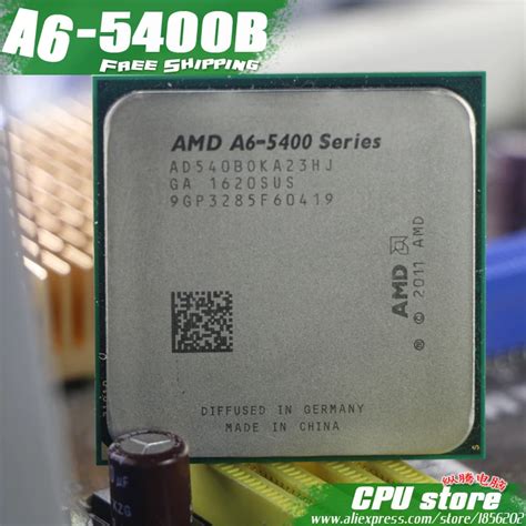 Free shipping AMD A6 5400B Dual core FM2 3.6GHz 1MB 65W CPU processor ...