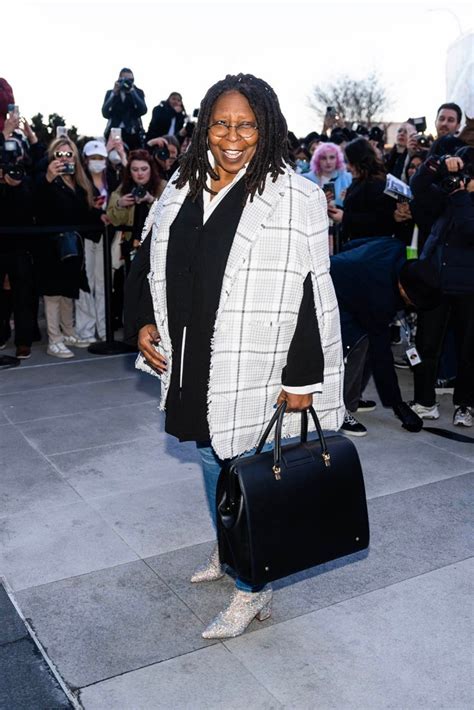 Whoopi Goldberg Pops in Sparkling Boots for Thom Browne’s NYFW Show – Footwear News