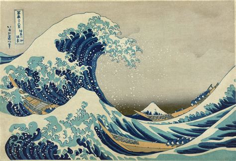 The Great Wave of Kanagawa by Hokusai, 1829 art, classic, high ...