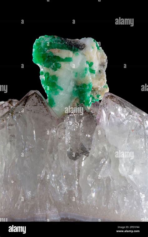 A beautiful little emerald, a rare precious stones Stock Photo - Alamy