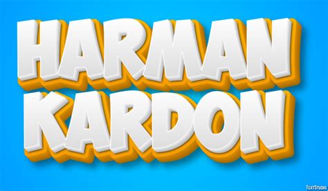 Harman Kardon Text Effect and Logo Design Brand