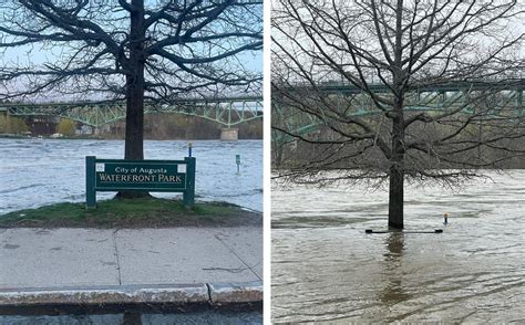 How is climate change affecting river flooding in Maine?