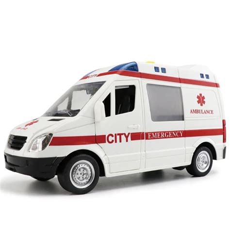 High Quality Kids Car Toys Ambulances Model Cars Toy Ambulance Medical vehiclesw with light ...