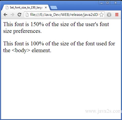 Font Size In Html And Css - PELAJARAN