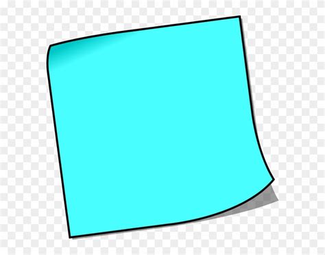 Blank Post It Clipart - Blank Sticky Note Clipart - Free Transparent PNG Clipart Images Download