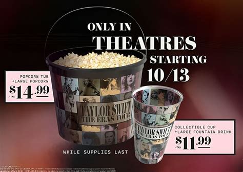 Taylor Swift Cinemark AMC Eras Tour popcorn bucket: Price, collectible cup, tickets and all you ...