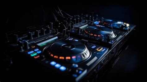 Premium Photo | DJ Mixing equipment concept background