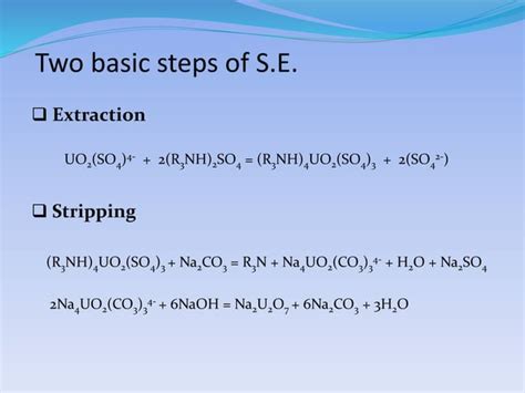 Solvent Extraction