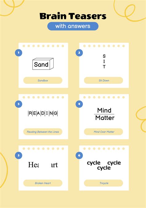 Brain Teasers - 10 Free PDF Printables | Printablee