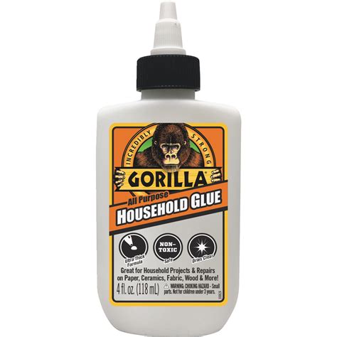 Gorilla Glue 5122320 Household Glue, Clear - 4 oz - Walmart.com