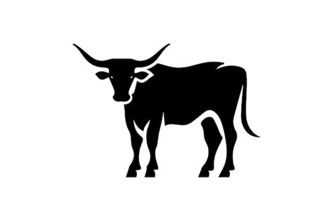 Premium Vector | Longhorn Cattle Icon