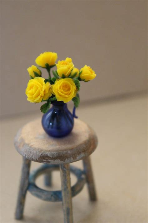 Miniature Roses in a Vase - Etsy