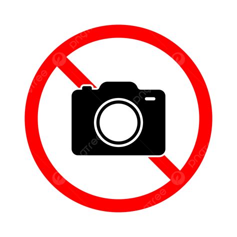 No Camera Icon, No Camera, No Camera Sign, No Camera Signage PNG and Vector with Transparent ...