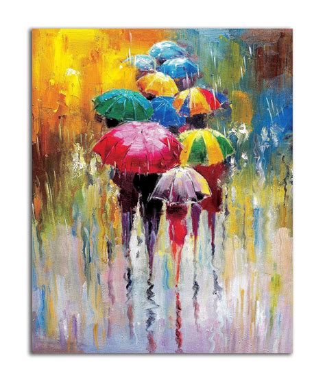 Tamatina Modern Art Canvas Painting|Abstract Umbrella|Abstract Art|Size ...