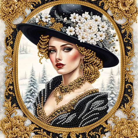 Noble Lady-Partial Special Diamond Painting-30*30CM