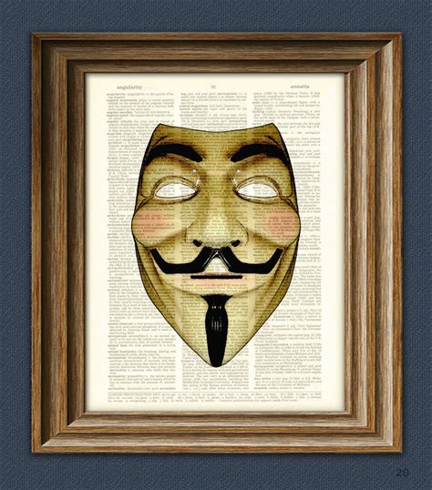 Guy Fawkes Mask Art Print mask illustration beautifully | Etsy in 2021 ...