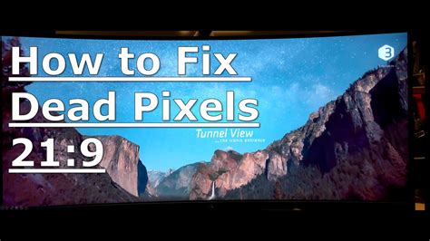 How to Fix Dead Pixels (21:9) - Works on Dell 34" S3422DWG - YouTube