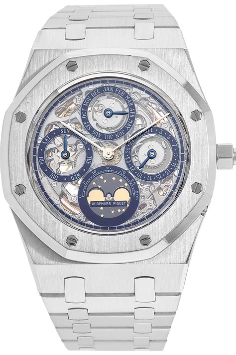 Pre-Owned Audemars Piguet Royal Oak Perpetual Calendar Skeleton Automatic (25829PT)